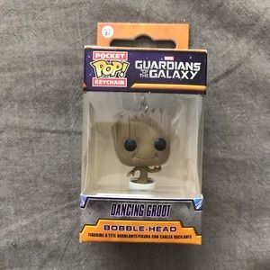 Baby Groot bobble head keychain